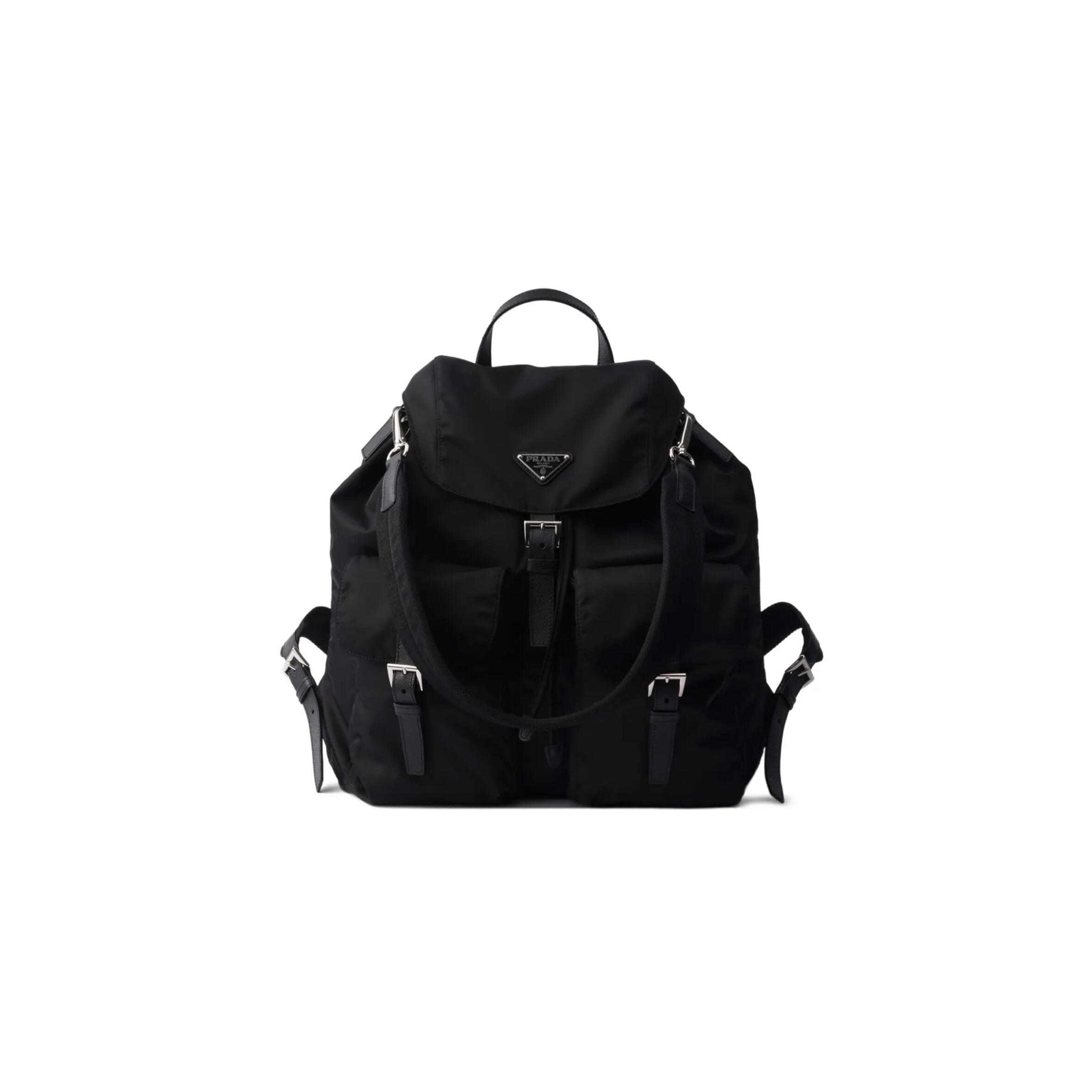 PRADA MEDIUM RE-NYLON BACKPACK WITH POUCH 1BZ811 (32*30*15cm) 
